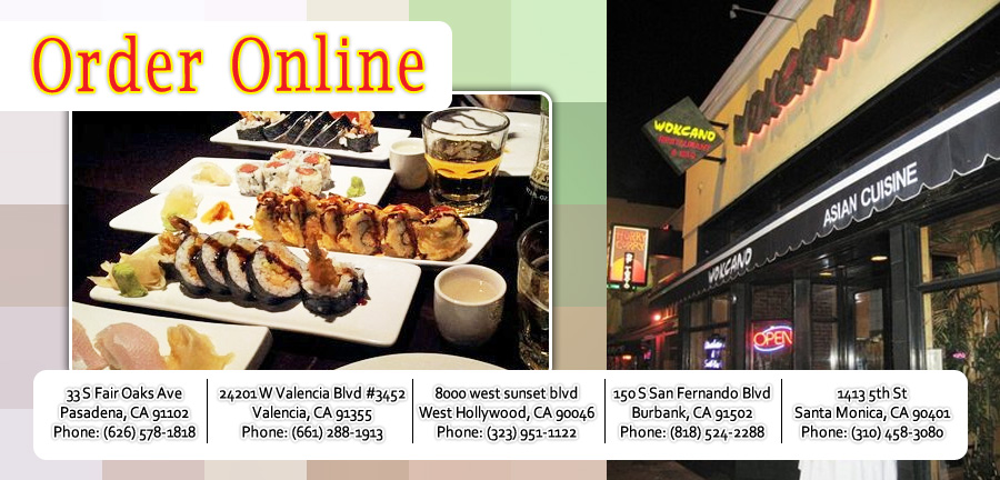 Wokcano Cafe Pasadena Valencia Ca Menu Chinese Anese Slideshow